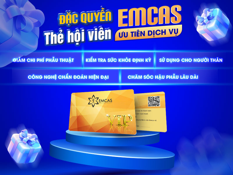 Chương trình thẻ hội viên EMCAS Aesthetic Health Card là hệ sinh thái chăm sóc sức khỏe – thẩm mỹ toàn diện do Bệnh Viện Thẩm Mỹ EMCAS phát triển, hướng đến cá nhân hóa trải nghiệm cho từng khách hàng