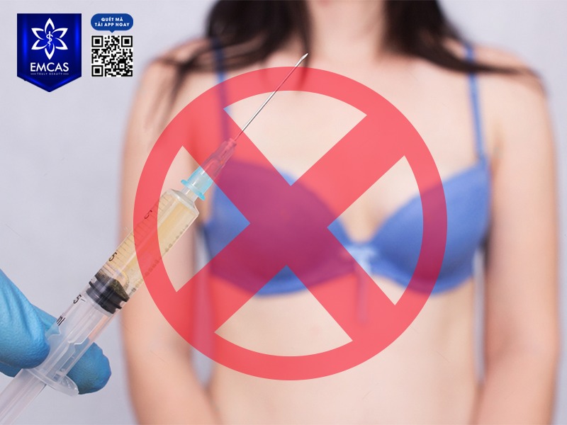 nâng ngực bằng tiêm filler cũng gây ra những biến chứng nguy hiểm như sưng, viêm, mưng mủ hay hoại tử