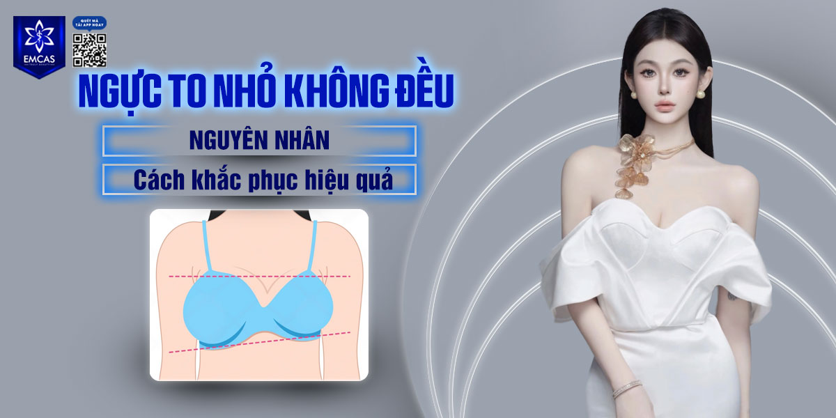 Ngực to nhỏ không đều: Nguyên nhân và cách khắc phục hiệu quả
