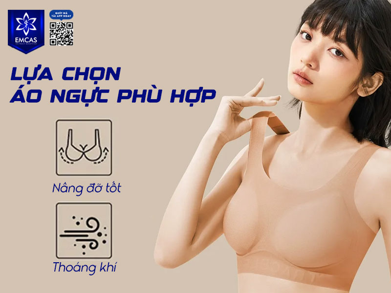 Mặc áo ngực đúng kích cỡ và phù hợp với cơ thể là yếu tố quan trọng giúp định hình vòng 1.