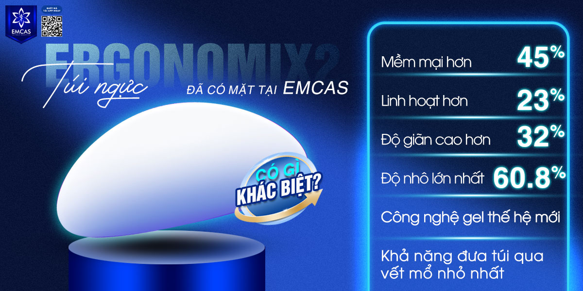 Túi ngực Ergonomix 2 đã có mặt tại EMCAS – Có gì khác biệt?