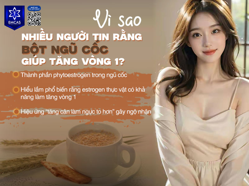 Niềm tin rằng bột ngũ cốc có thể giúp cải thiện kích thước vòng 1 xuất phát từ nhiều yếu tố liên quan đến thành phần dinh dưỡng và cách phản ứng của cơ thể với thực phẩm.